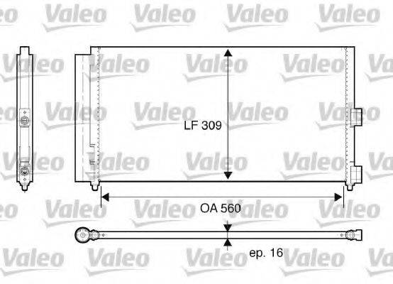 Конденсатор, кондиціонер VALEO 818021