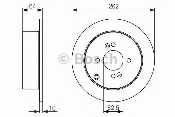 гальмівний диск BOSCH 0 986 479 C08