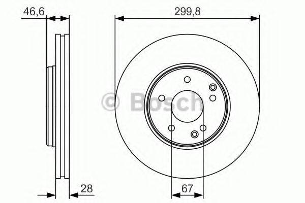 гальмівний диск BOSCH 0 986 479 R79