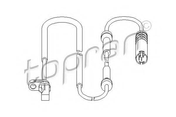 Датчик, частота обертання колеса TOPRAN 501 465