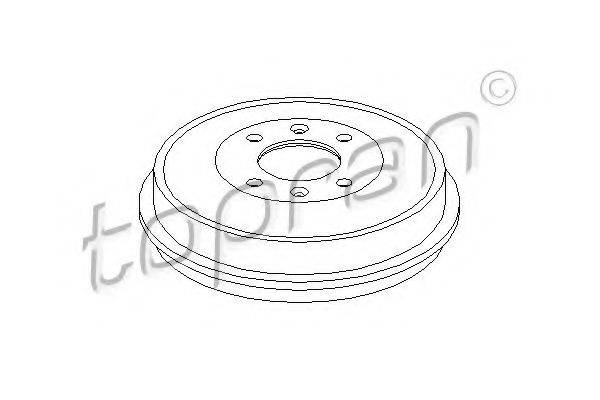 Гальмівний барабан TOPRAN 721 188