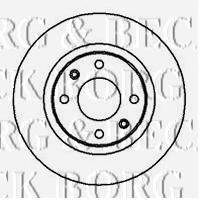 гальмівний диск BORG & BECK BBD4245